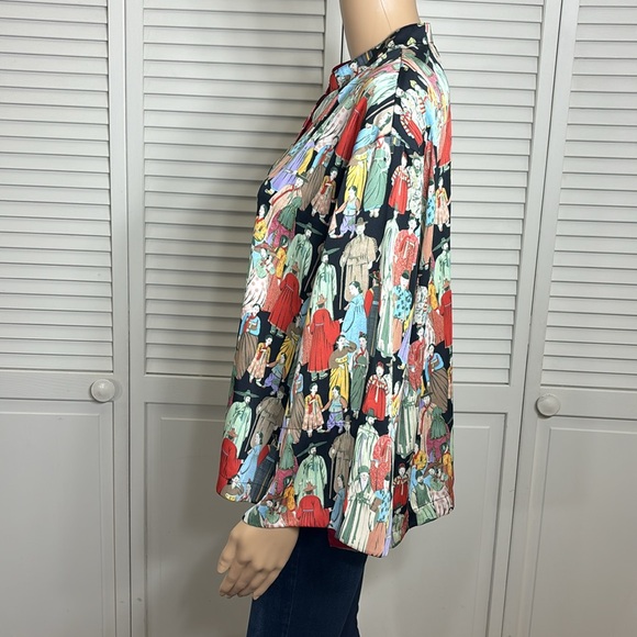 Natori Women's Dynasty Asian/Korean Theme Pajama Top Large - Picture 14 of 16